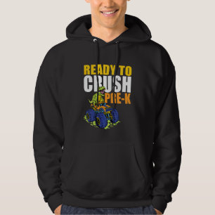Kids I'm Ready To Crush Pre K Rex Monster Truck Ba Hoodie