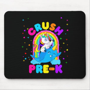 Kids I'm Ready to Crush Pre K Unicorn Back to Scho Mouse Mat