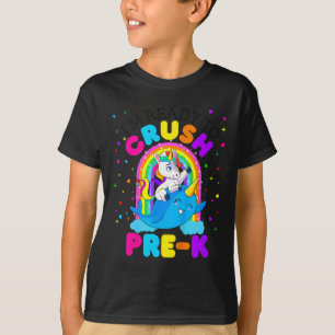 Kids I'm Ready to Crush Pre K Unicorn Back to Scho T-Shirt