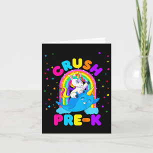 Kids I'm Ready To Crush Pre K Unicorn Ck To School Card
