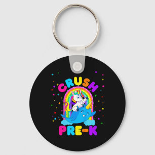 Kids I'm Ready To Crush Pre K Unicorn Ck To School Key Ring
