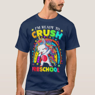 Kids I'm Ready To Crush Preschool Dabbing Unicorn  T-Shirt