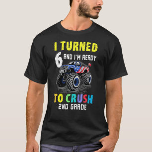 Kids Im Ready To Crush Second Grade 6th Birthday M T-Shirt