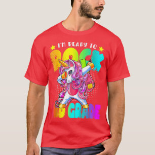 Kids I'm Ready To Rock 3rd Grade Unicorn Back To S T-Shirt