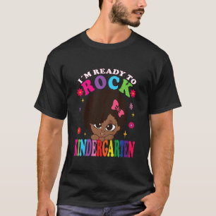 Kids I'm Ready To Rock Kindergarten Back To Hello T-Shirt