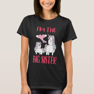Kids I'm The Big Sister Cute Unicorns Promoted To T-Shirt