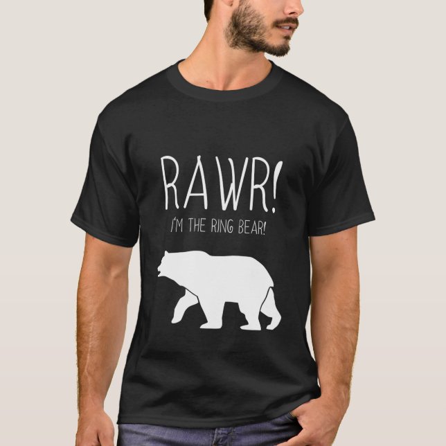Kids I'm The Ring Bear Funny Kids Ring Bearer Marr T-Shirt (Front)