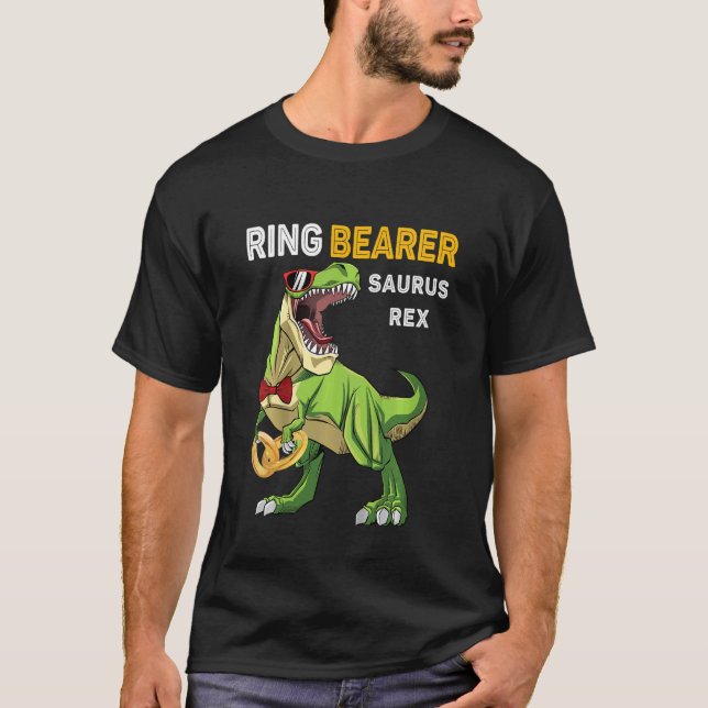 Kids I'm The Ring Dude Boys Wedding Party Ring Bea T-Shirt (Front)