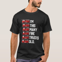 Kids Im This Many Fire Trucks Old Four Year Old B