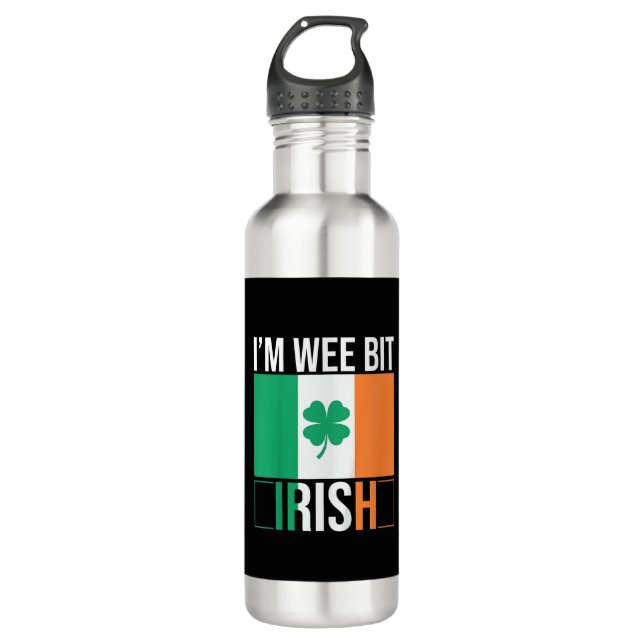 Kids I'm Wee Bit Irish Leprechaun Toddler Boy St P 710 Ml Water Bottle (Front)
