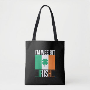 Kids I'm Wee Bit Irish Leprechaun Toddler Boy St P Tote Bag