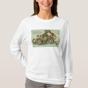 Kids in a Car with Shamrocks T-Shirt