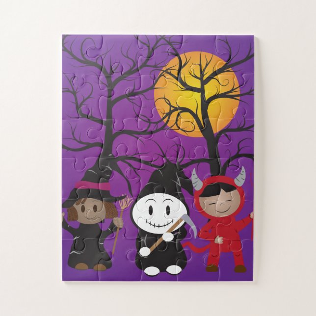 Kids in Costume Halloween Puzzle (Vertical)