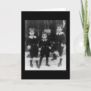 Kids in Little Lord Fauntleroy Suits 1914 Card