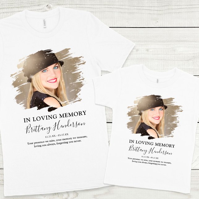 Kids In Loving Memory | Photo Memorial T-Shirt (Creator Uploaded)