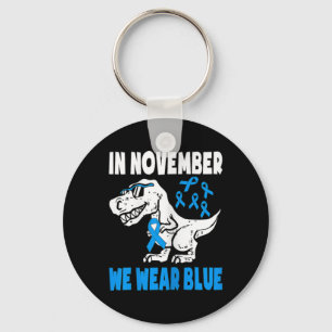 Kids In November We Wear Blue Diabetes Awareness T Key Ring