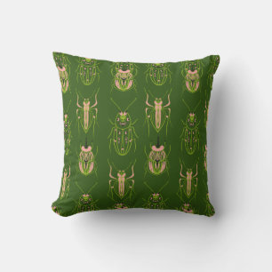 Kids Insect Bug Beetle Hand Drawn Pattern Cushion