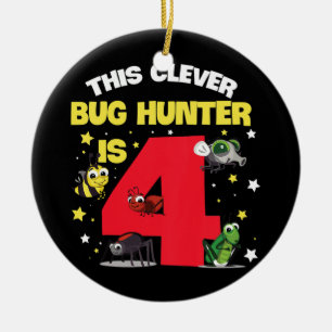 Kids Insect Expert Design for your 4 year old Bug Ceramic Tree Decoration