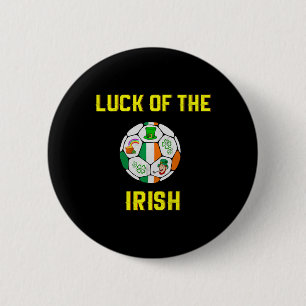 Kids Irish Flag Ireland Soccer Byll Art 6 Cm Round Badge