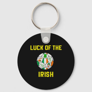 Kids Irish Flag Ireland Soccer Byll Art Key Ring