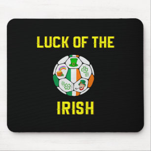 Kids Irish Flag Ireland Soccer Byll Art  Mouse Mat
