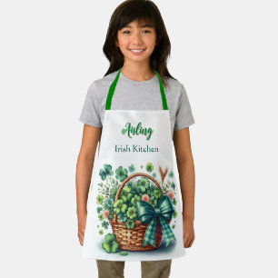 Kids Irish Shamrocks  Personalized Apron
