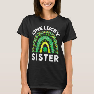 Kids Irish St Patrick Day One Lucky Sister Shamroc T-Shirt