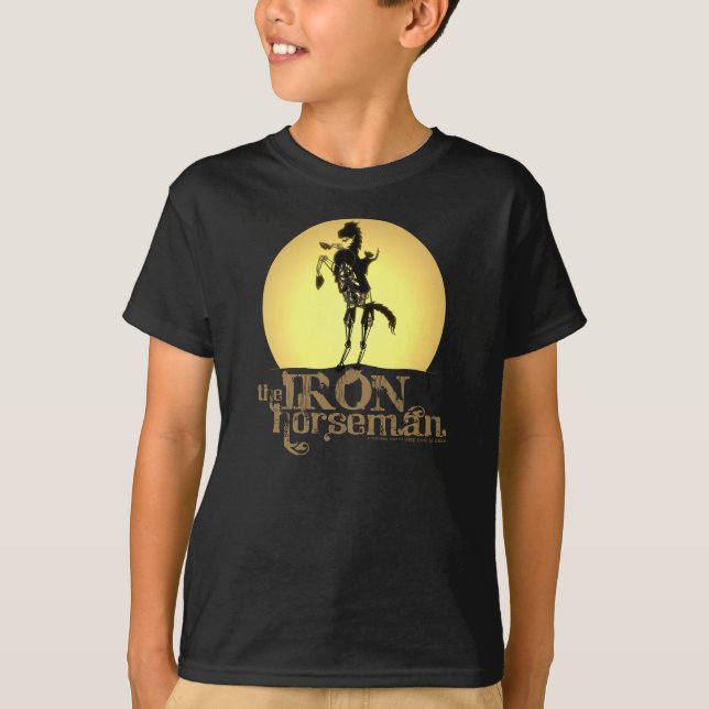 Kids Iron Horseman Shirt - Black (Front)