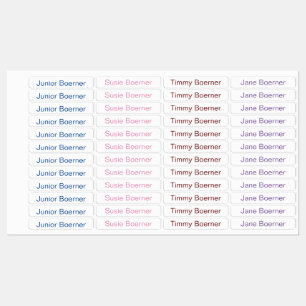 Kids Iron-On Clothing Labels