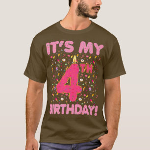 Kids It`s my 4th Birthday Candy Bonbons 4 Years ol T-Shirt
