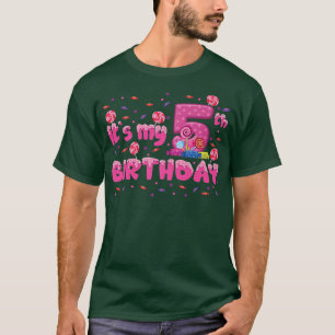Kids It`s my 5th Birthday Candy Bonbons 5 Years ol T-Shirt