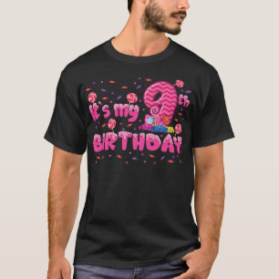 Kids It`s my 9th Birthday Candy Bonbons 9 Years ol T-Shirt