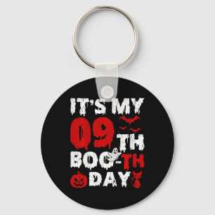 Kids It’s My 9th Boo-th Day Scary 9th Birthday Hal Key Ring