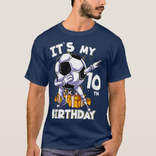 Kids Its My 10th Birthday Ten Year Old Dabbing Bal T-Shirt