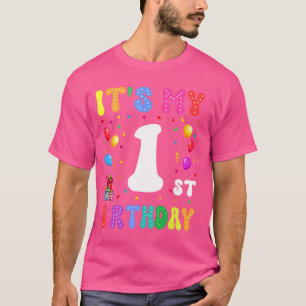 Kids It's My 1st Birthday 1 Ten Happy Birthday Boy T-Shirt