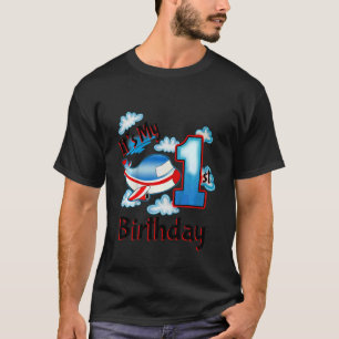 Kids It's My 1st Birthday Birthday Planes For 1 Y T-Shirt