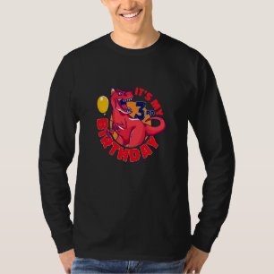 Kids It's My 3rd Birthday Happy 3 Year Rex Dinosau T-Shirt