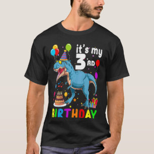 Kids It's My 3rd Birthday Happy 3 Year Rex T-Shirt