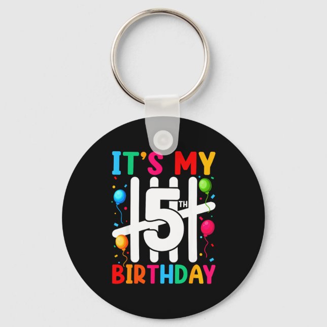 Kids It's My 5th Birthday 5 Five Birthday Boys Gir Key Ring (Front)