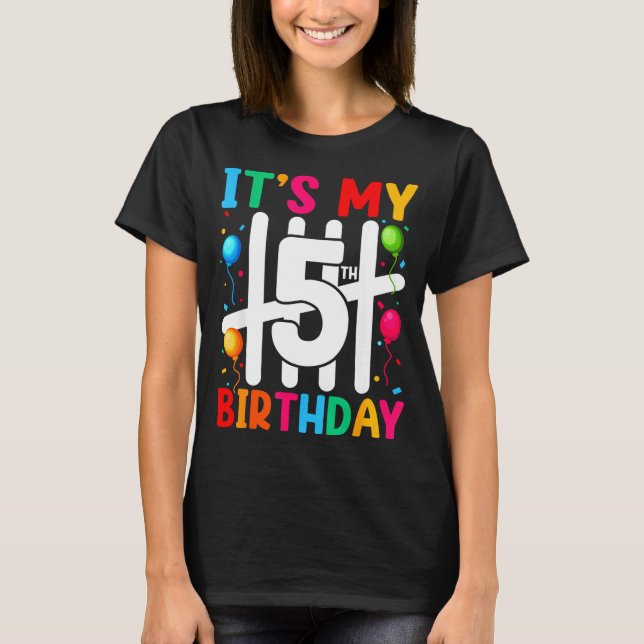 Kids It's My 5th Birthday 5 Five Birthday Boys Gir T-Shirt (Front)