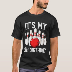 Kids It's My 5th Birthday Bowling Bowler 5 Years O T-Shirt
