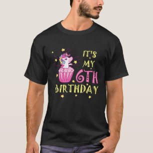 Kids Its My 6Th Anniversary Unicorn For Girls Cute T-Shirt