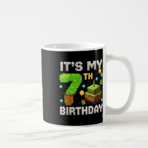 Kids It's My 7th Birthday Gamer Pixel Birthday Boy Coffee Mug