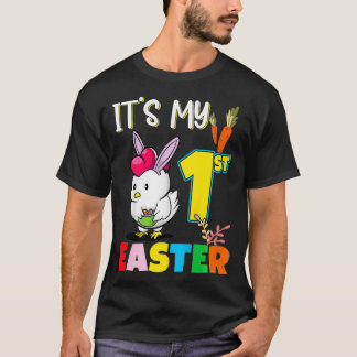 Kids It's My First Easter Birthday Baby Easter fun T-Shirt