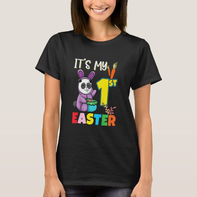 Kids It's My First Easter Birthday Baby Easter Pan T-Shirt (Front)