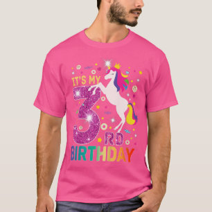 Kids It's My Third 3rd Birthday Three 3 Years Old T-Shirt