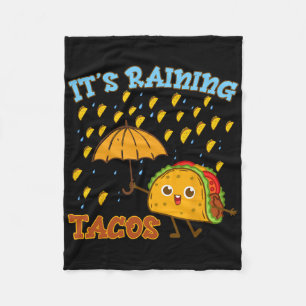 Kids Its Raining Taco-shirt Mexican Boy Funny Cinc Fleece Blanket
