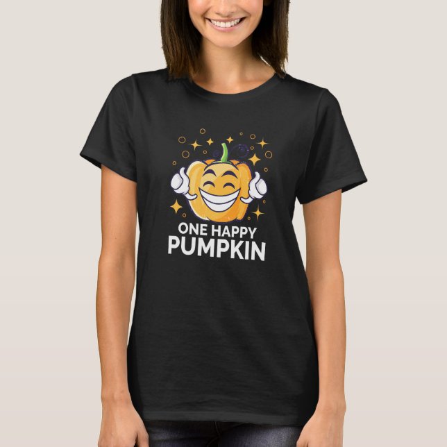 Kids Jackolantern Shirts Halloween Costume One Hap (Front)