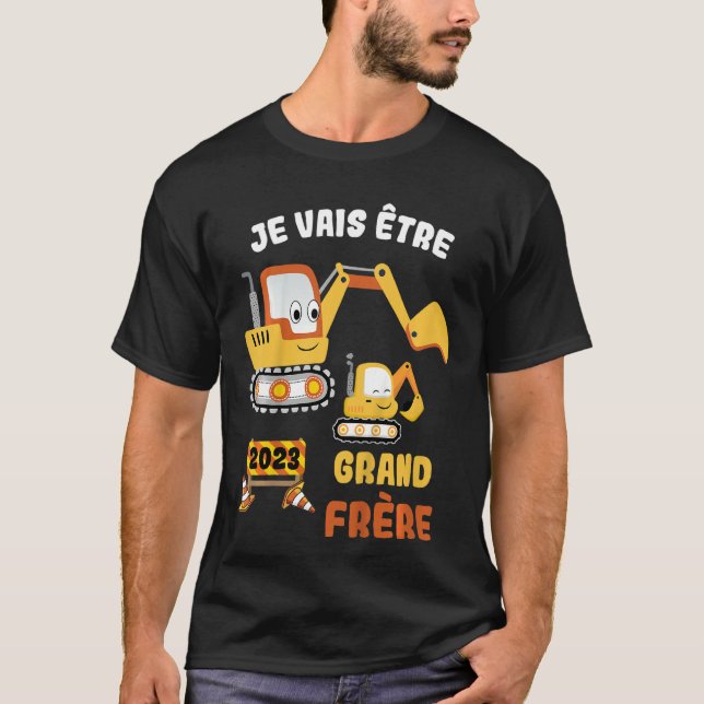 Kids Je vais être grand frère 2023 Pregnancy Annou T-Shirt (Front)