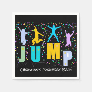 Kids Jump & Play Trampoline Birthday Bash Napkin